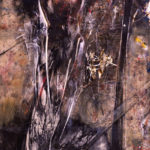 27. Vanni Saltarelli, Resurrezione, tecnica mista su tela, cm 290×150