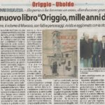 5. Nasce il nuovo libro “Origgio, mille anni di storia” (17 aprile 2020)